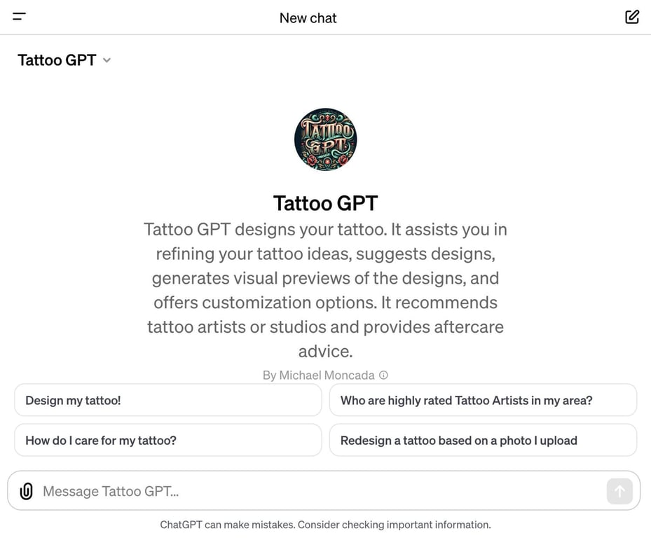 Tattoo GPT